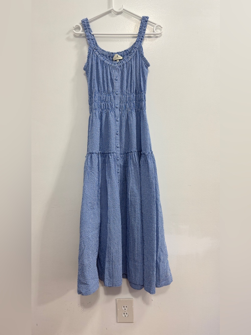 Tuckernuck Blue Smocked Maxi Dress - Picture 2 of 11